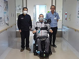 平山副所長と後任の丹課長と金子氏